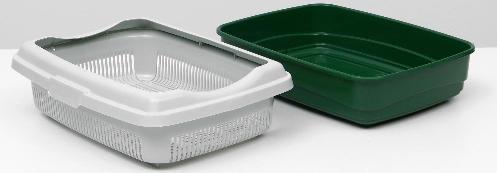 Лоток большой с сеткой и бортиком Atlantis 