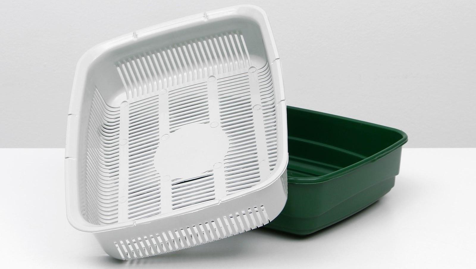 Лоток большой с сеткой и бортиком Atlantis 