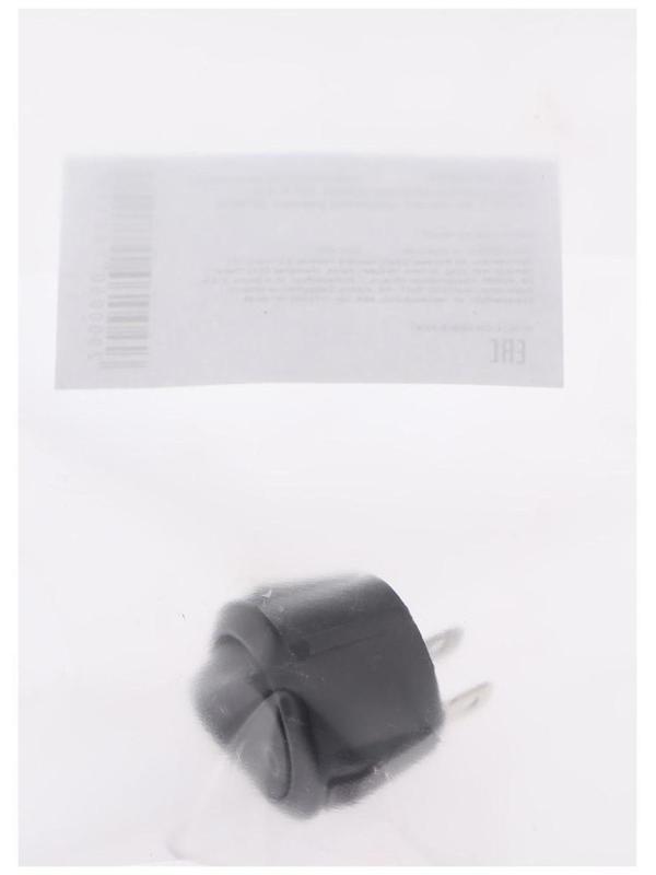 Клавишный выключатель круглый, 250 В, 6 А, ON-OFF, 2c, черный , розничная упаковка.