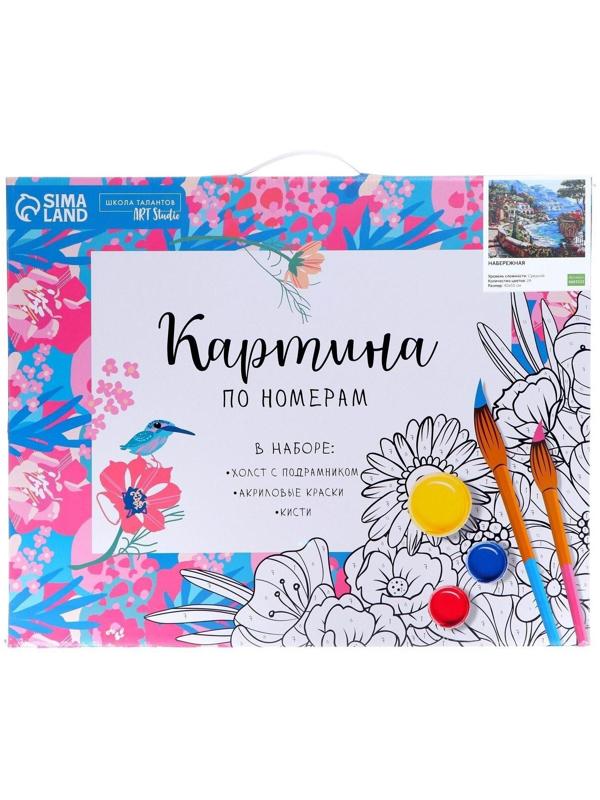 Картина по номерам на холсте с подрамником «Набережная» 40×50 см