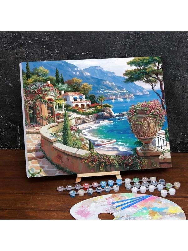 Картина по номерам на холсте с подрамником «Набережная» 40×50 см