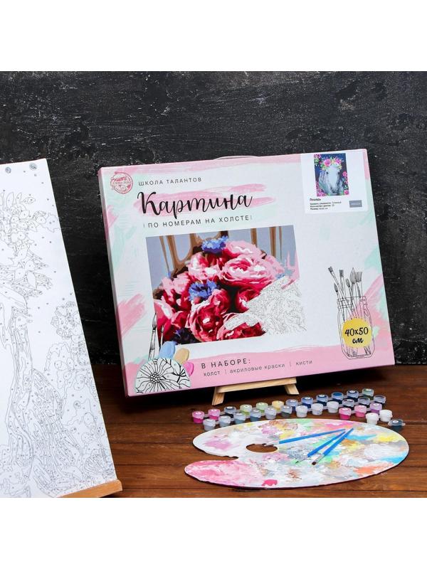 Картина по номерам на холсте с подрамником «Лошадь» 40×50 см