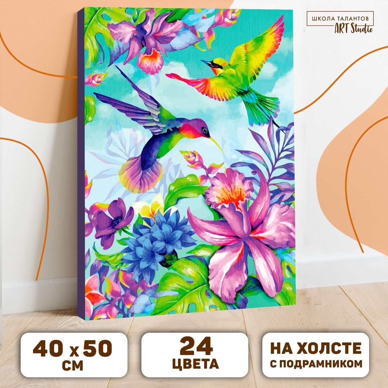 Картина по номерам на холсте с подрамником «Тропики» 40×50 см