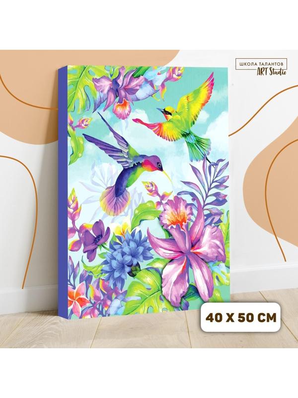 Картина по номерам на холсте с подрамником «Тропики» 40×50 см