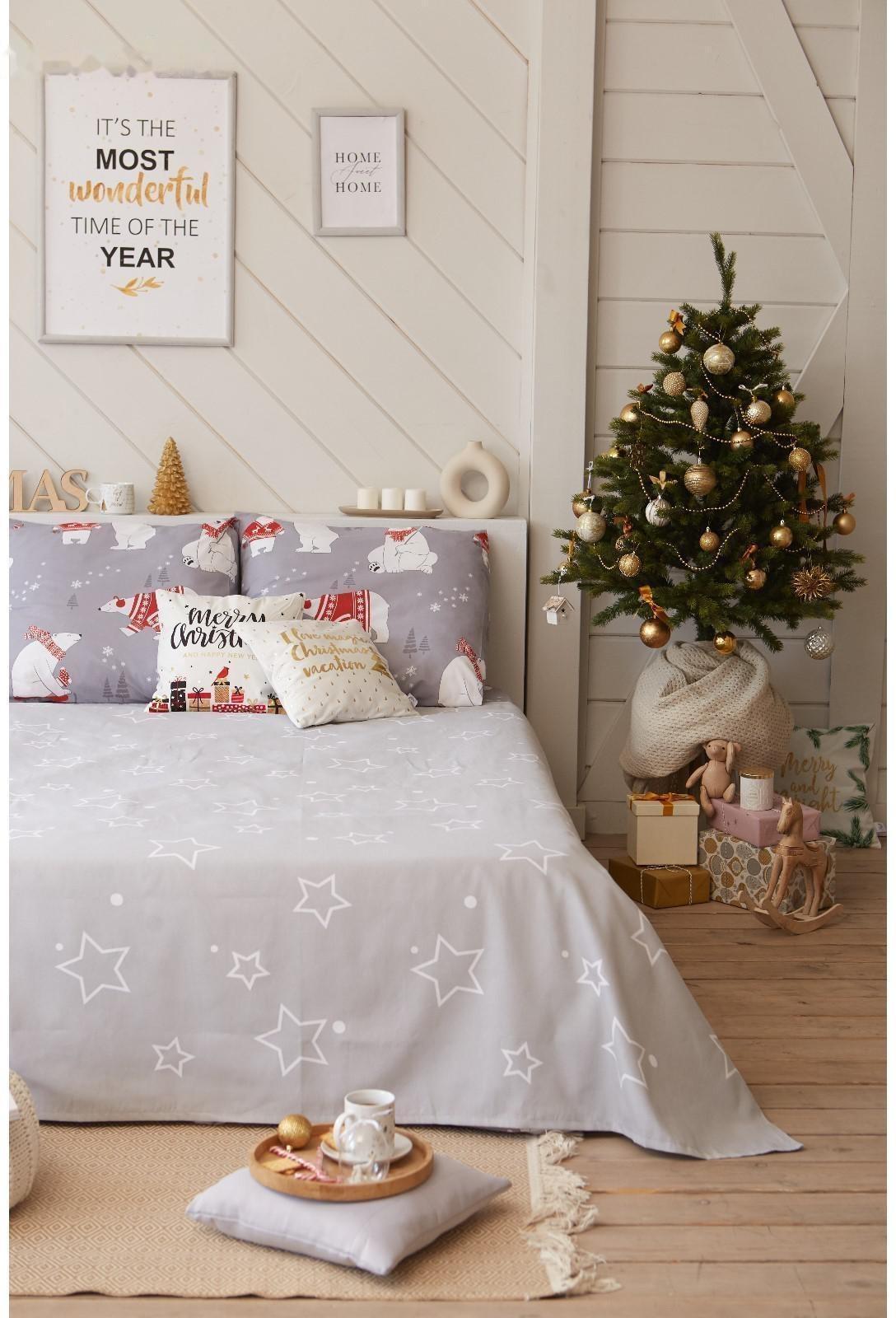 Покрывало Этель Grey star, 200*215 см, 100% хлопок