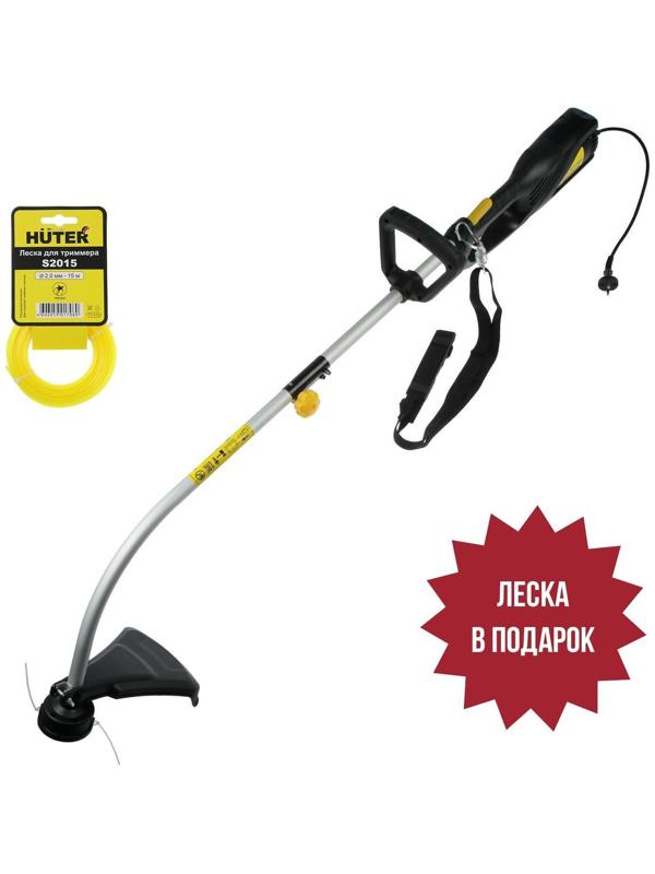 Триммер электрический Huter GET-1000S, 1000 Вт, 8000 об/мин, разборная штанга + ЛЕСКА