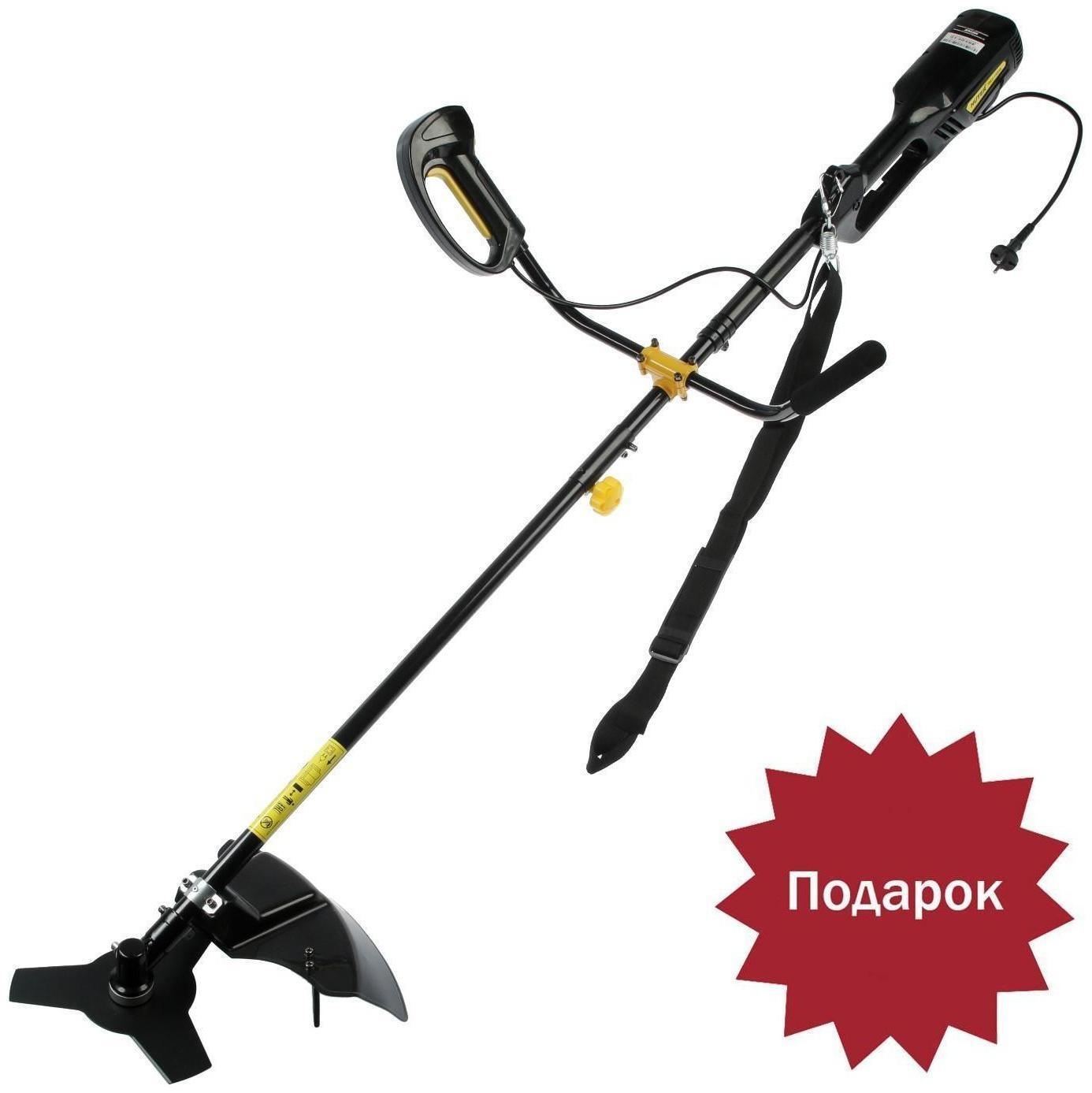 Триммер электрический Huter GET-1500B, 1500 Вт, 8000 об/мин, разборная штанга + ПОДАРОК