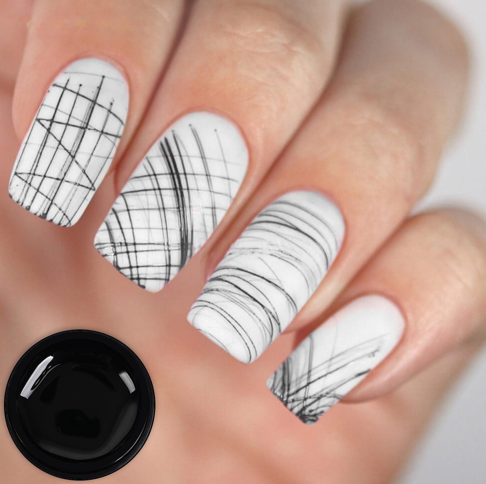 Гель-паутинка, 3-х фазный, LED/UV, 8 мл, цвет чёрный