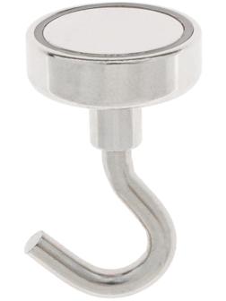 Магнит неодимовый Cartage с крючком для авто, d 25 мм, сцепление 10 кг