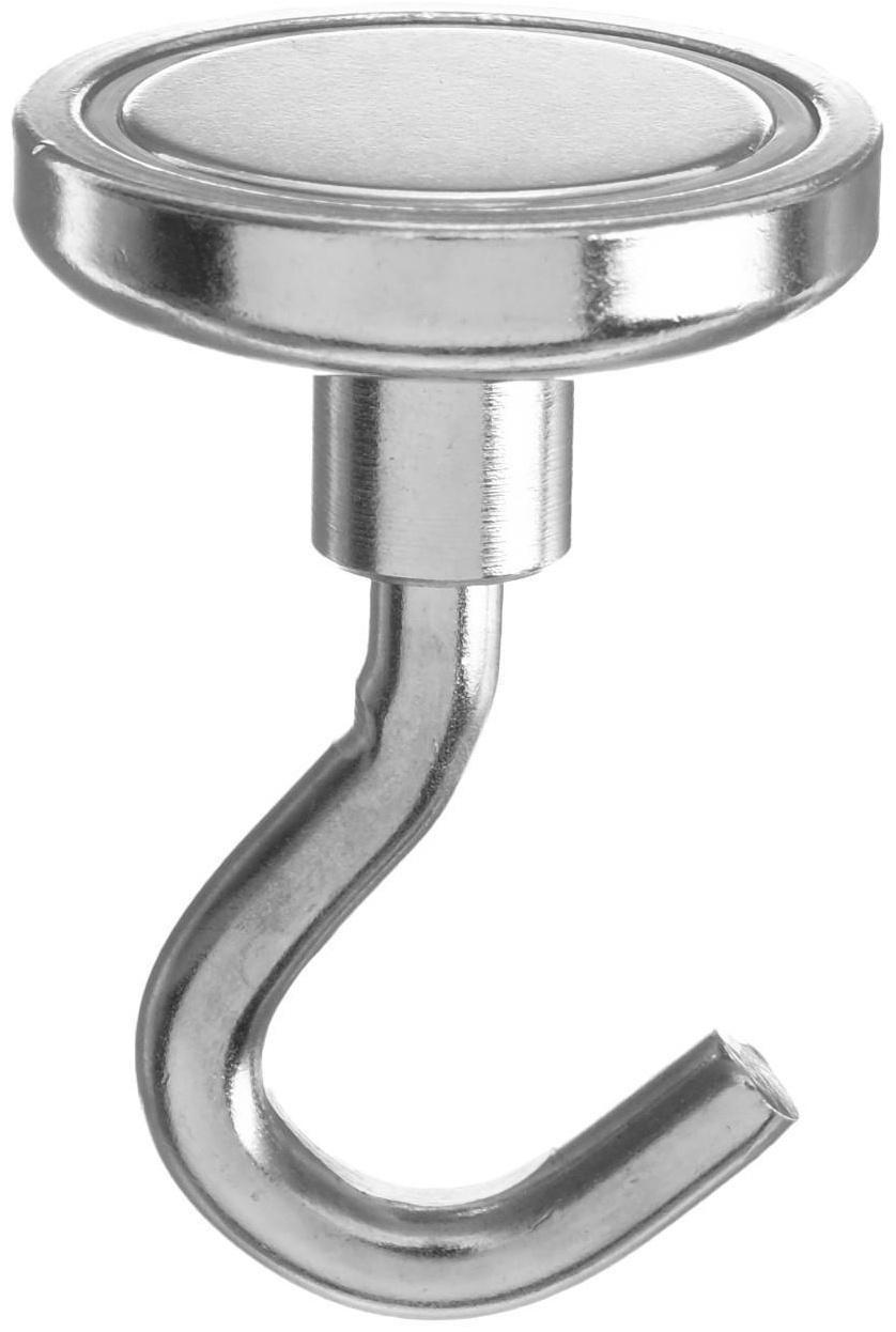 Магнит неодимовый Cartage с крючком для авто, d 32 мм, сцепление 17 кг