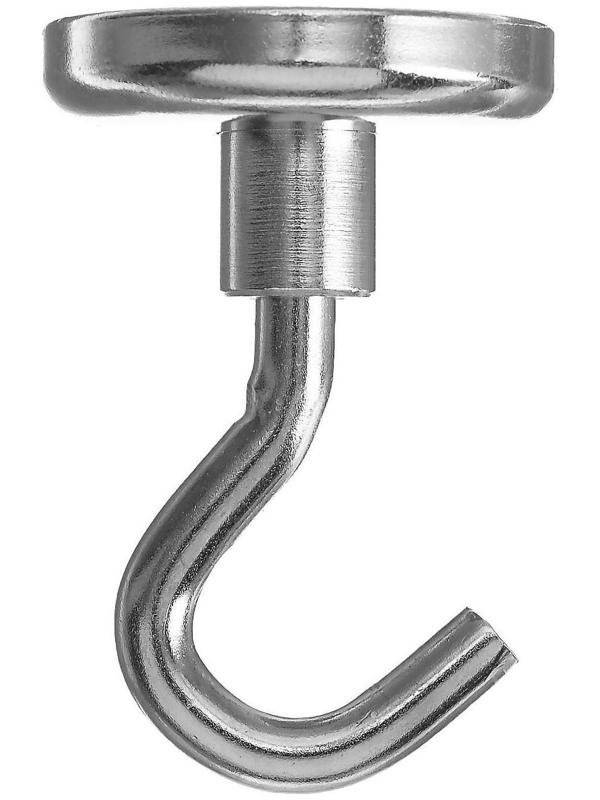 Магнит неодимовый Cartage с крючком для авто, d 32 мм, сцепление 17 кг