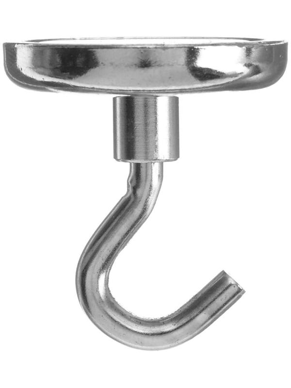 Магнит неодимовый Cartage с крючком для авто, d 42 мм, сцепление 31 кг