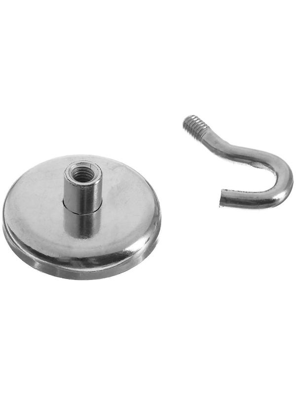 Магнит неодимовый Cartage с крючком для авто, d 42 мм, сцепление 31 кг