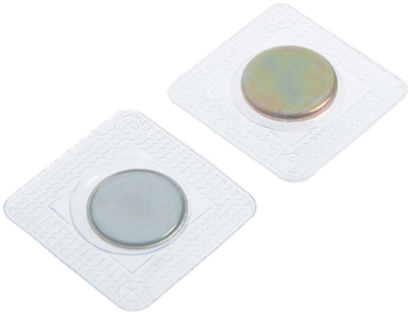 Магнит неодимовый для авто, d 18 мм, набор 2 шт