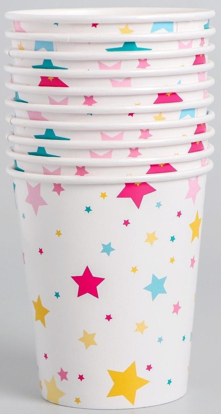 Стакан бумажный «Звёзды», 250 мл