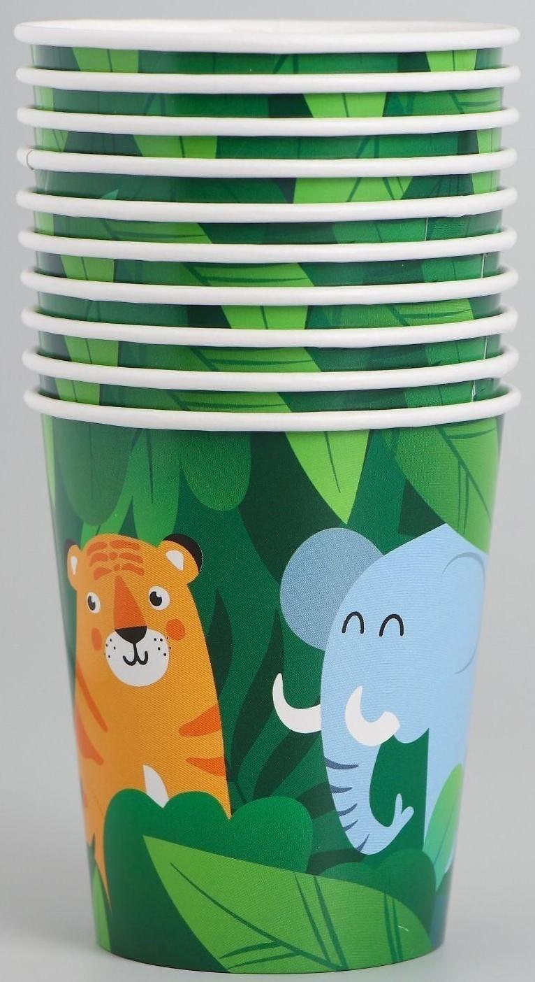 Стакан бумажный «Джунгли», 250 мл