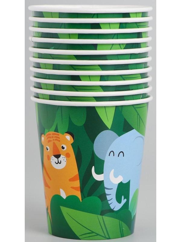 Стакан бумажный «Джунгли», 250 мл