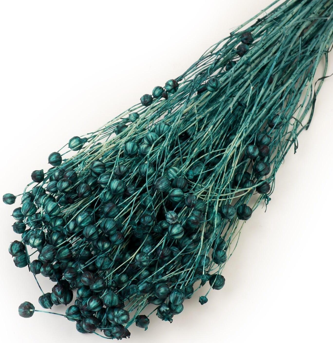 Сухоцвет «Абрус» набор 24 шт, цвет голубой