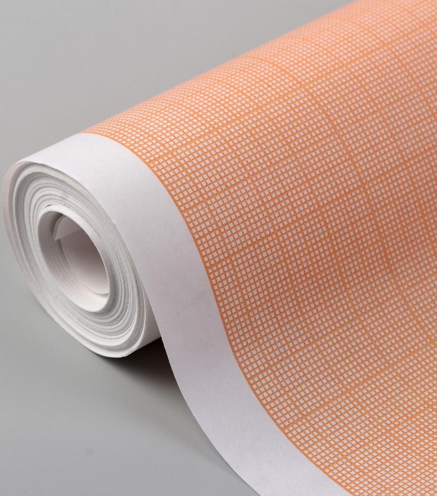 Масштабно-координатная бумага, 60 гр/м², 64 см, 10 м, цвет оранжевый