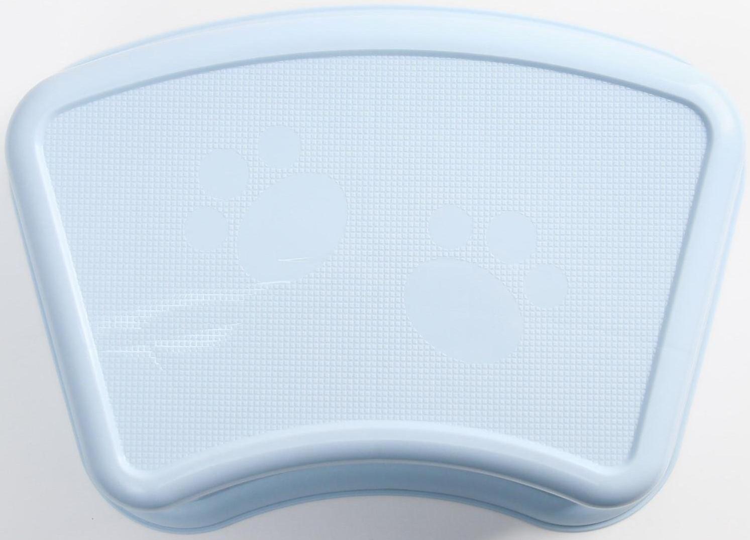 Детский табурет-подставка, цвет светло-голубой