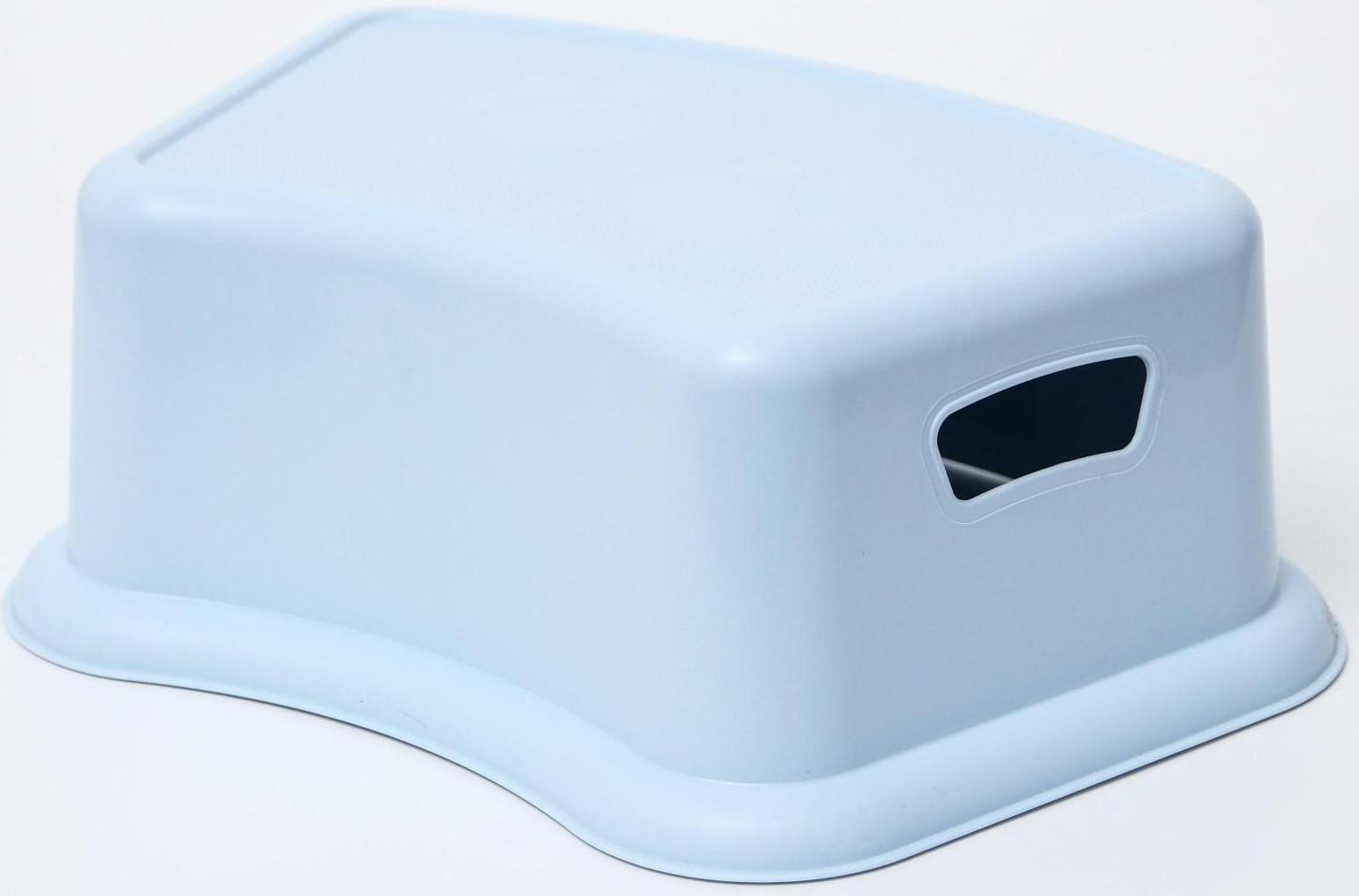 Детский табурет-подставка, цвет светло-голубой