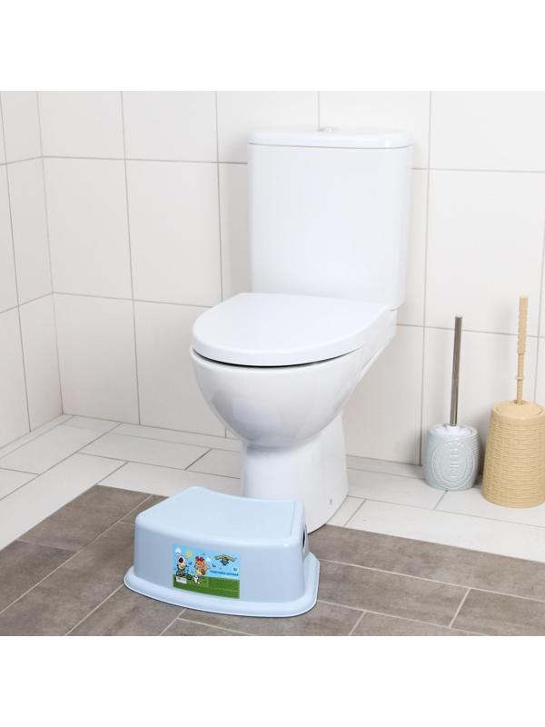 Детский табурет-подставка, цвет светло-голубой