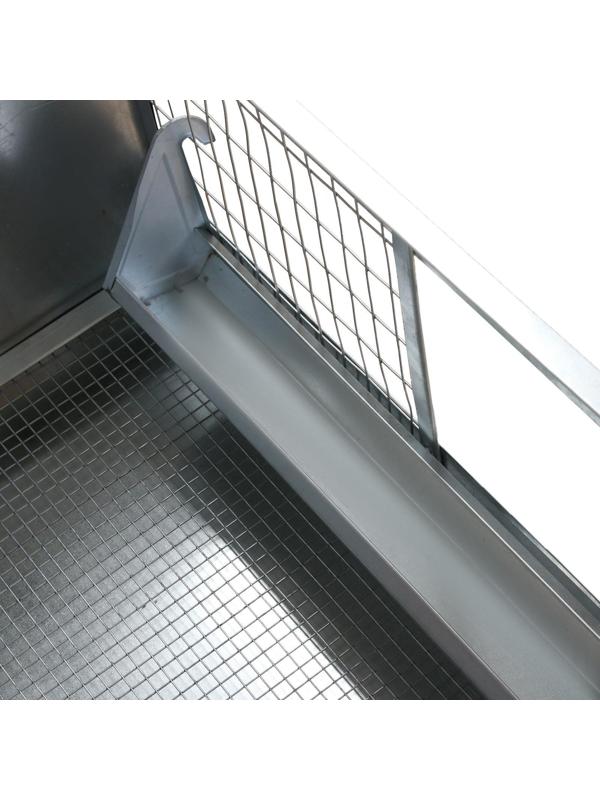 Брудер для цыплят, 100 × 40 × 45 см, с поддоном, кормушкой и поилкой, металлический