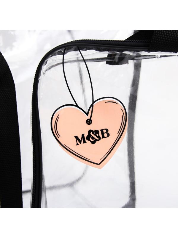 Набор сумка в роддом и косметичка «Сердце»