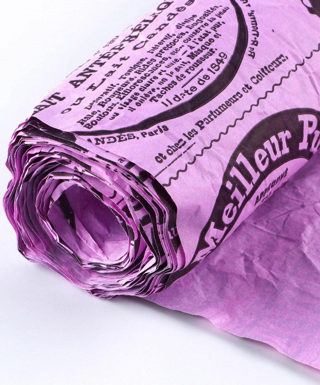 Бумага эколюкс «Газета», 0,7 х 5 м