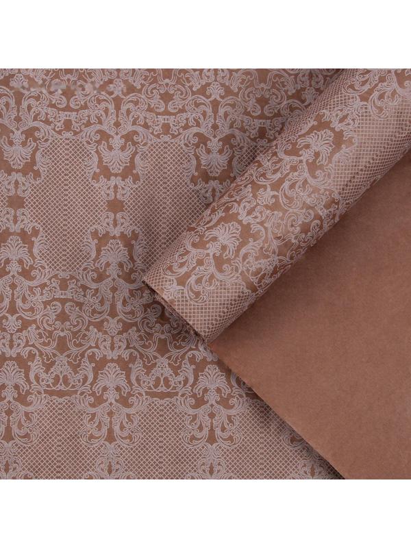 Бумага эколюкс «Белый узор», 0,7 х 5 м