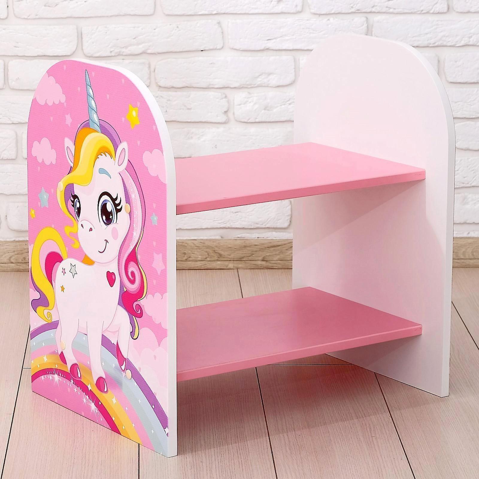 Стеллаж «Давай дружить», цвет розовый, 532 × 400 × 550 мм