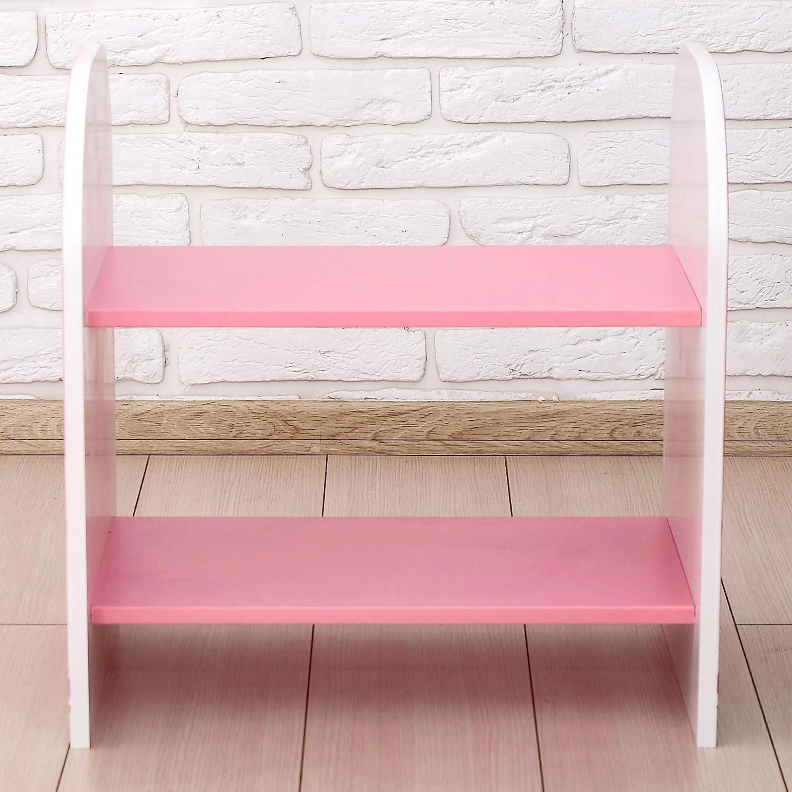 Стеллаж «Давай дружить», цвет розовый, 532 × 400 × 550 мм