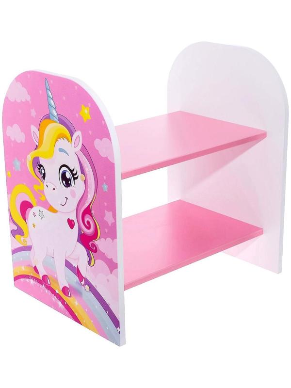 Стеллаж «Давай дружить», цвет розовый, 532 × 400 × 550 мм