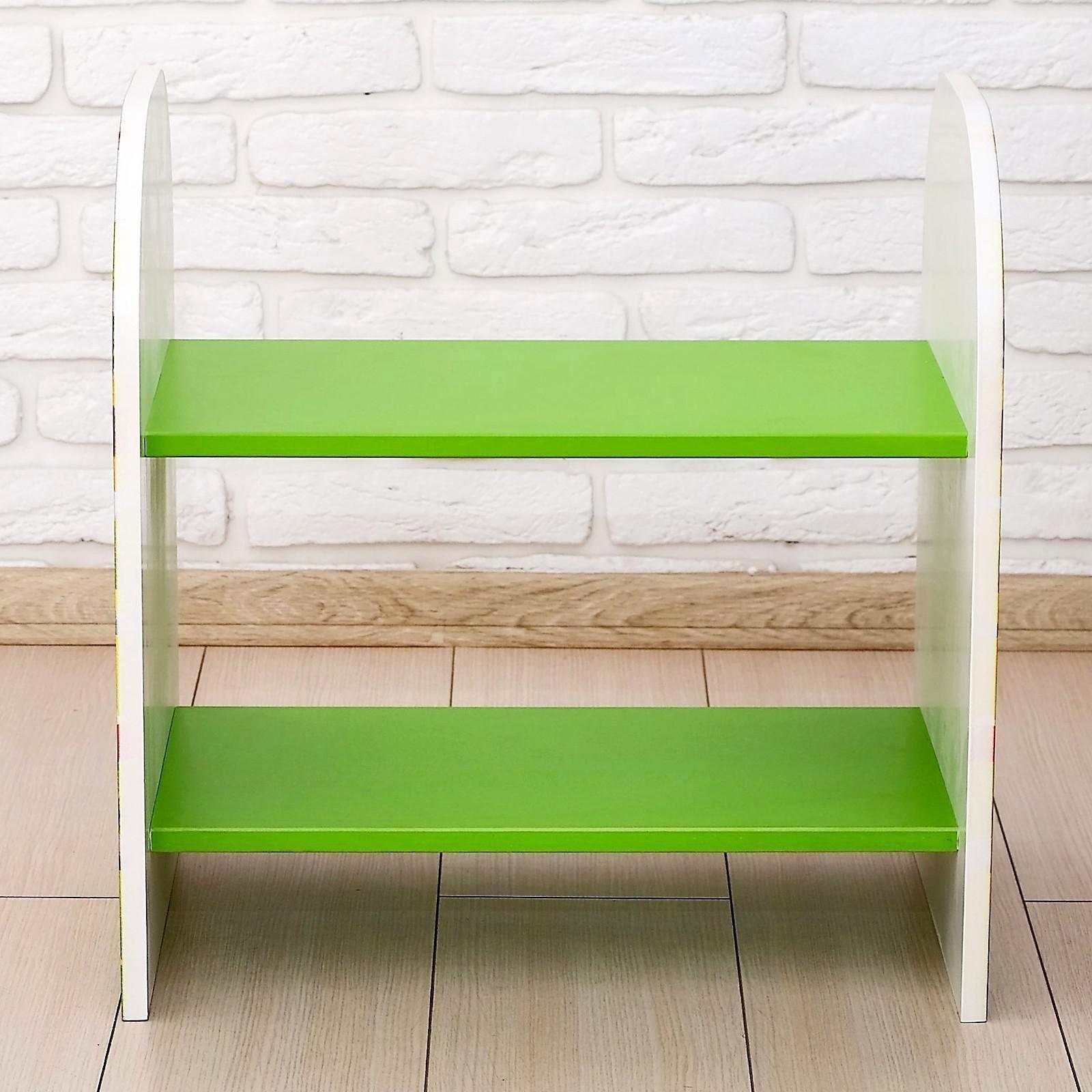 Стеллаж «Весёлые друзья», 532 × 400 × 550 мм, цвет зелёный