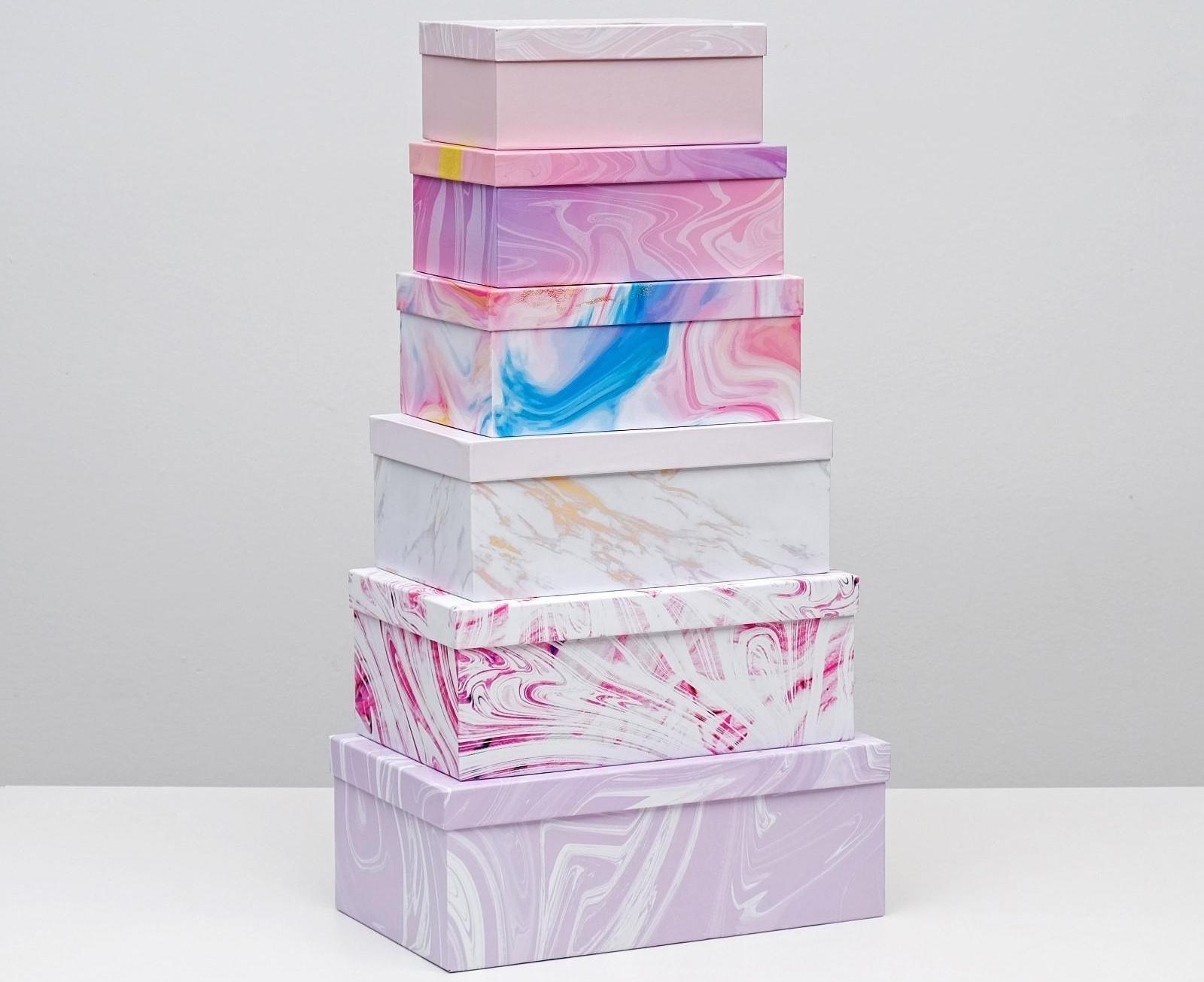 Набор коробок подарочных 15 в 1 «Текстурный», 12 х 7 х 4 см - 46,6 х 35,2 х 17.5 см