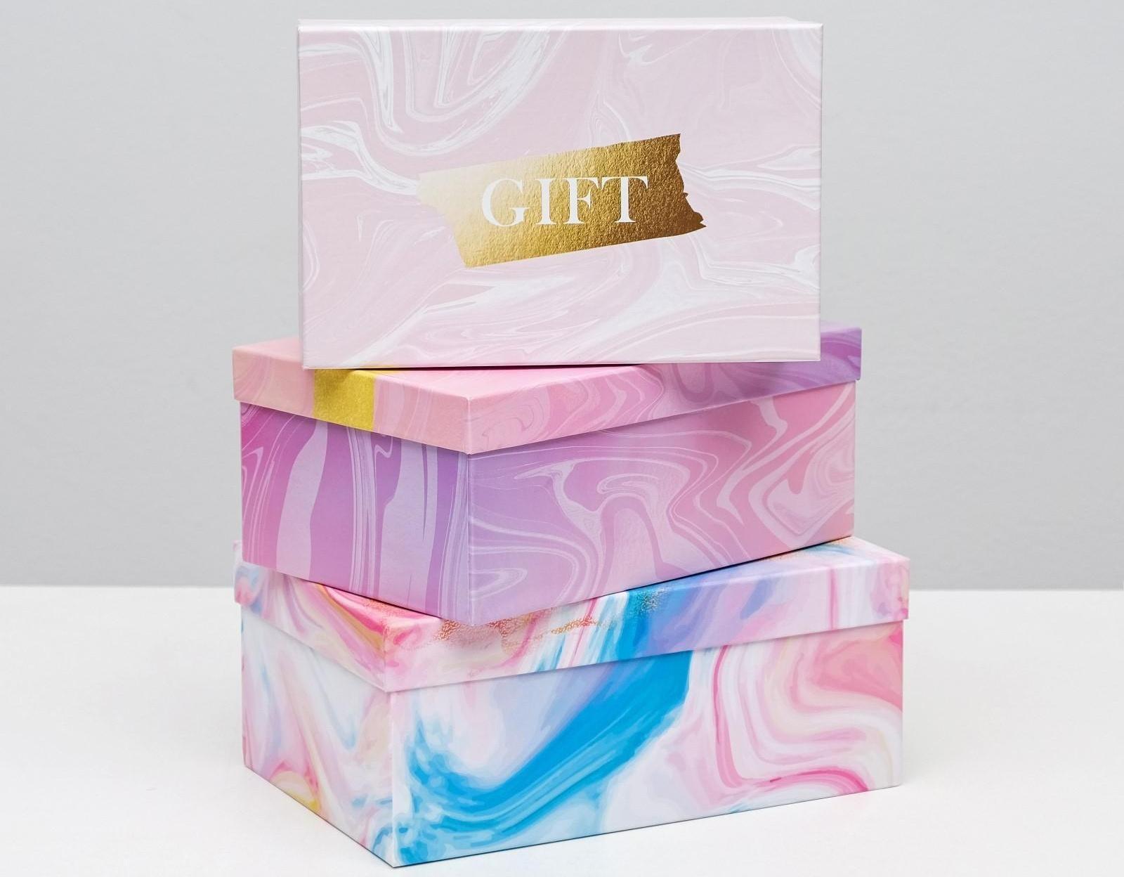 Набор коробок подарочных 15 в 1 «Текстурный», 12 х 7 х 4 см - 46,6 х 35,2 х 17.5 см