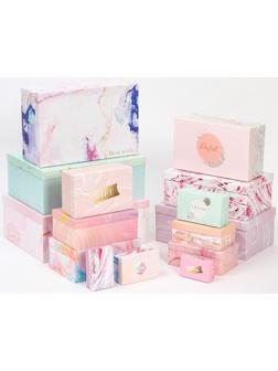 Набор коробок подарочных 15 в 1 «Текстурный», 12 х 7 х 4 см - 46,6 х 35,2 х 17.5 см