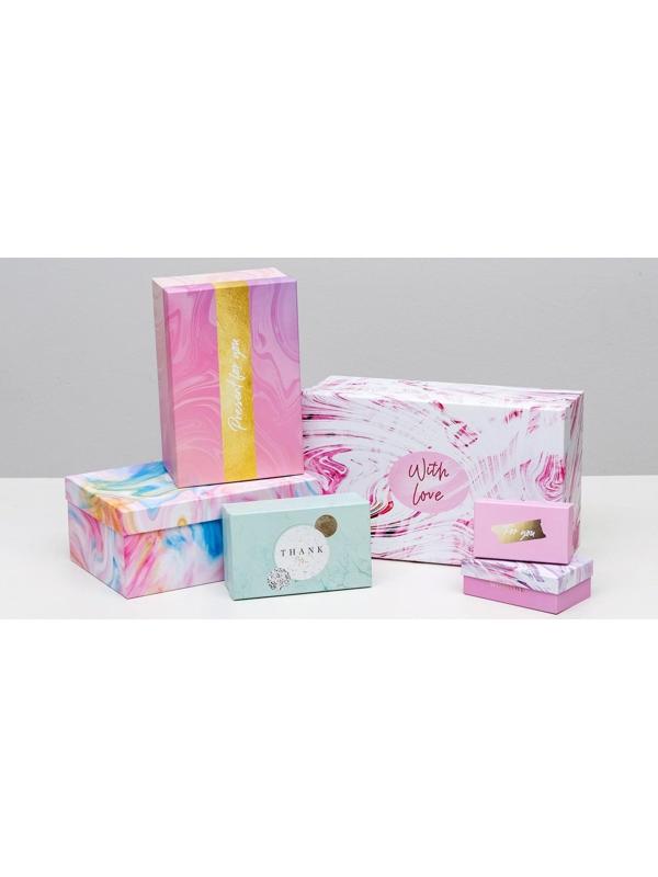 Набор коробок подарочных 15 в 1 «Текстурный», 12 х 7 х 4 см - 46,6 х 35,2 х 17.5 см