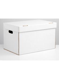 Коробка для хранения, белая, 48 х 32,5 х 29,5 см