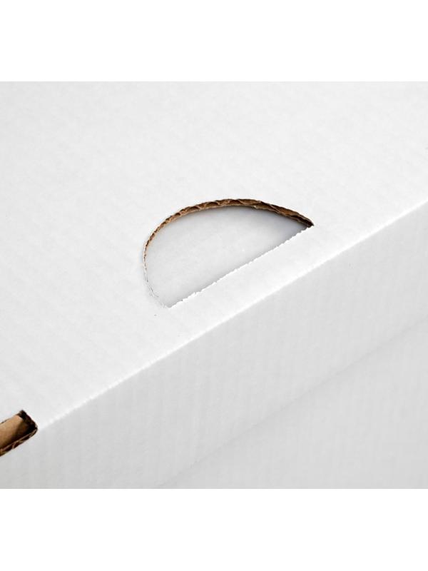 Коробка для хранения, белая, 40 х 34 х 30 см