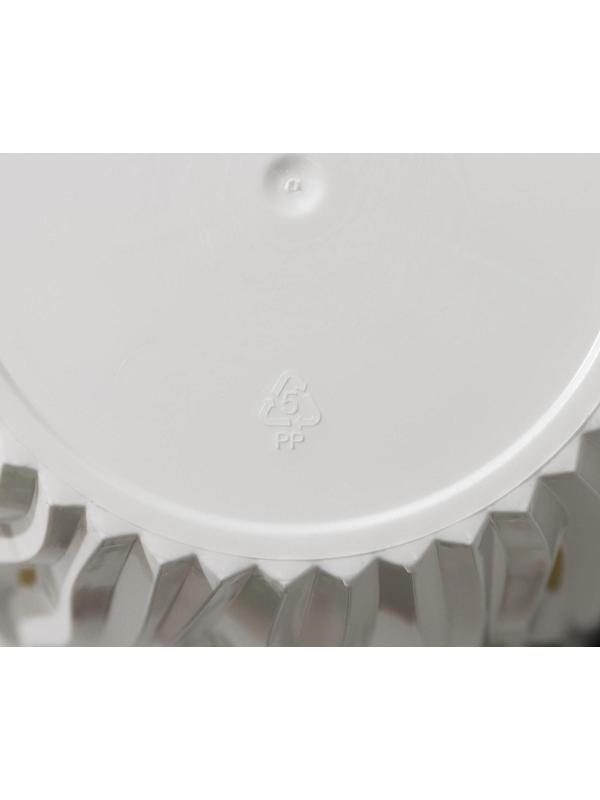 Кашпо для цветов со вставкой «Вдохновение», 7,5 л, цвет белый/чёрный