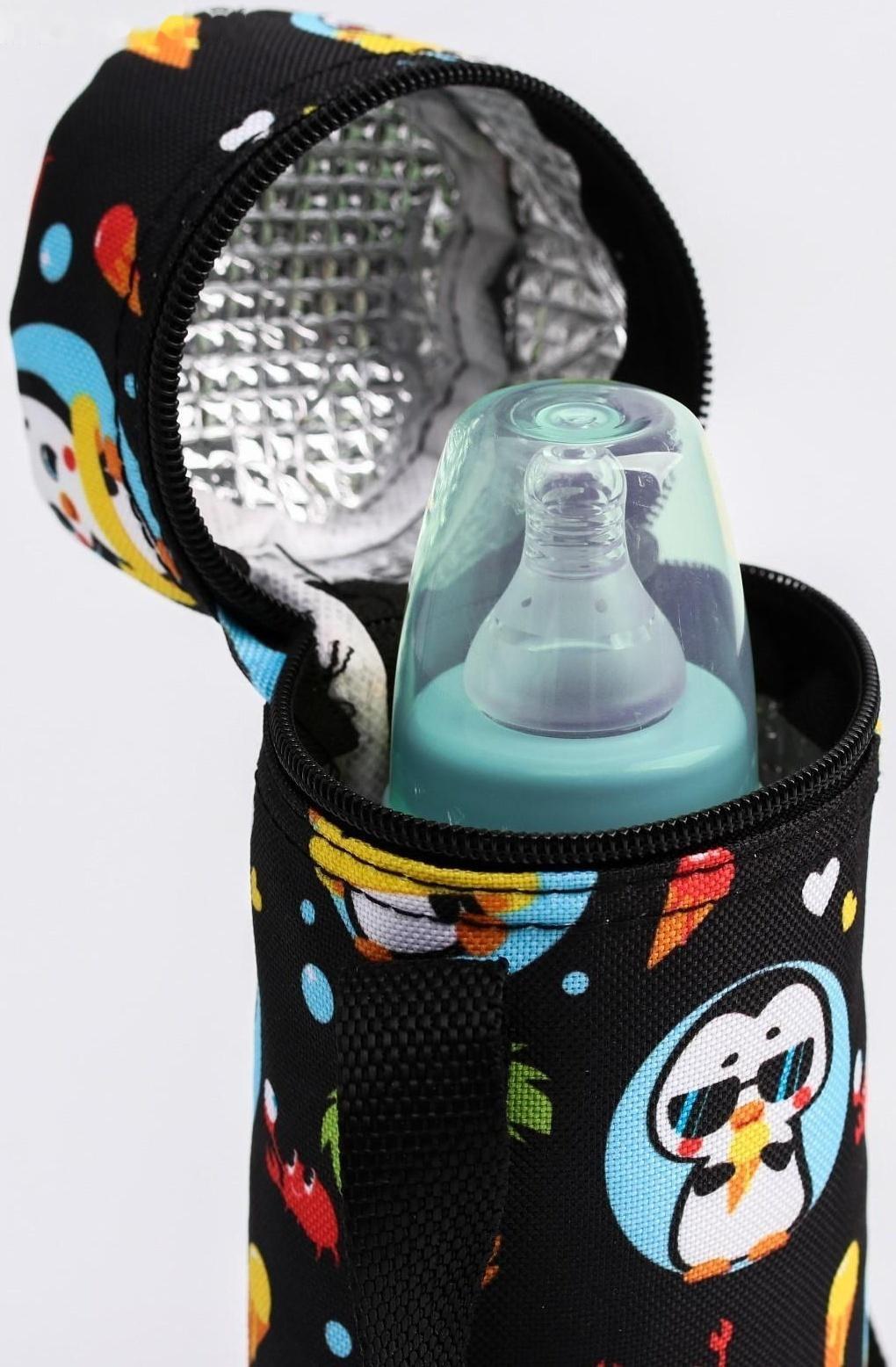 Термо-чехол для бутылочки «ТРЕНД. Пингвин», форма тубус