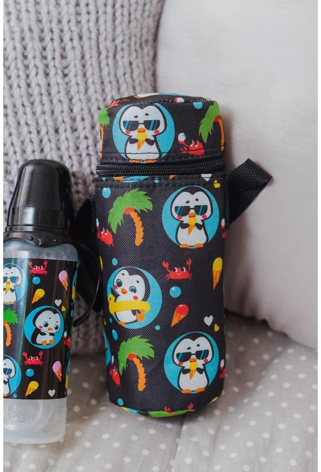 Термо-чехол для бутылочки «ТРЕНД. Пингвин», форма тубус