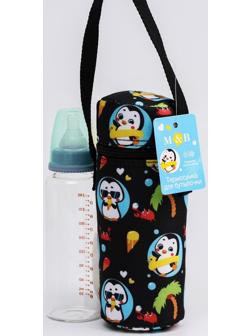 Термо-чехол для бутылочки «ТРЕНД. Пингвин», форма тубус