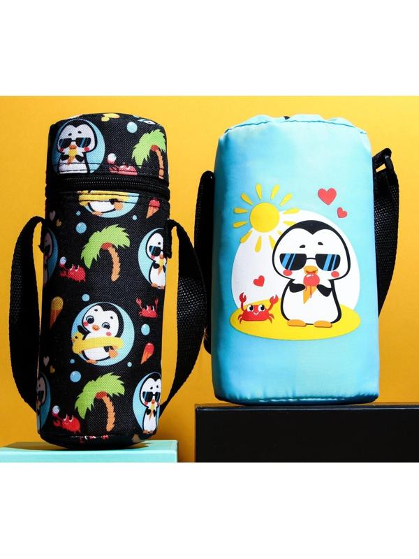 Термо-чехол для бутылочки «ТРЕНД. Пингвин», форма тубус