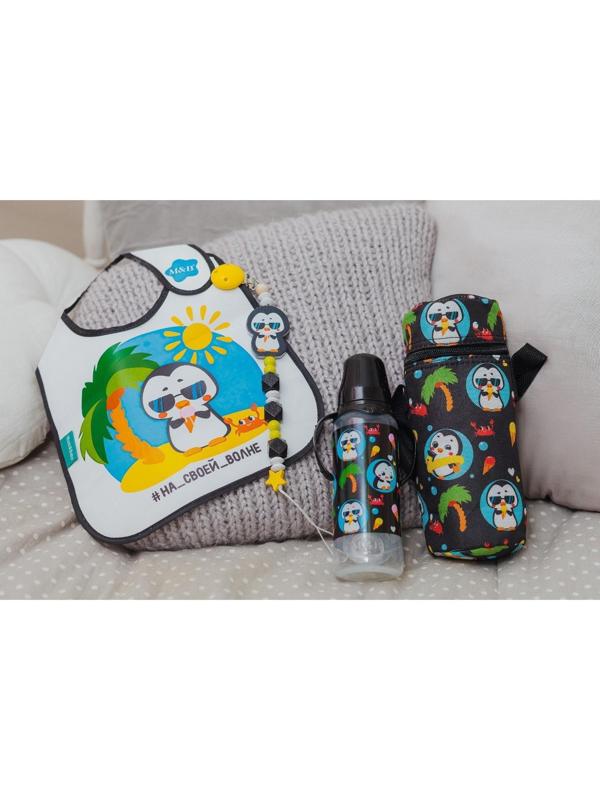 Термо-чехол для бутылочки «ТРЕНД. Пингвин», форма тубус