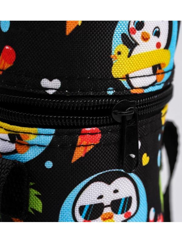 Термо-чехол для бутылочки «ТРЕНД. Пингвин», форма тубус