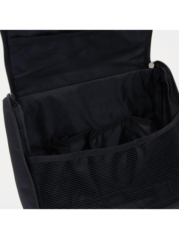 Косметичка-несессер на молнии, с подкладом, цвет чёрный