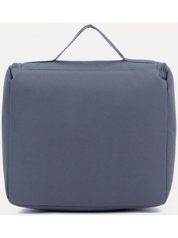 Косметичка-несессер на молнии, с подкладом, цвет серый