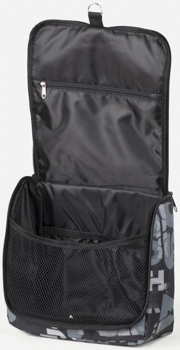 Косметичка-несессер на молнии, с подкладом, цвет чёрный